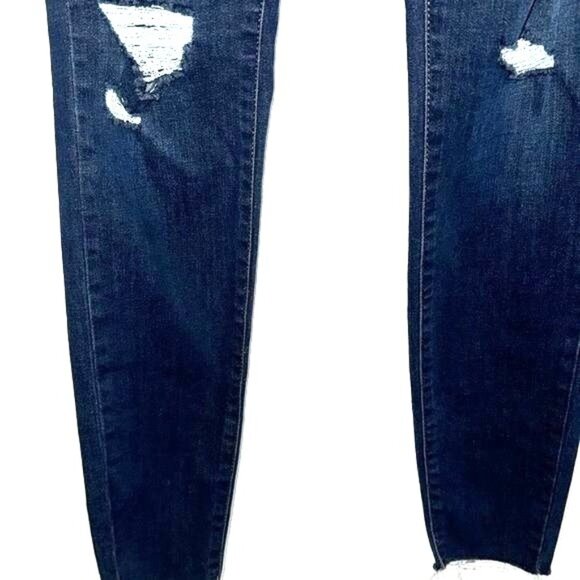 Womens Super High-Rise Ultimate Jegging Size 25 Distressed Denim Stretch Fabric - Picture 4 of 8